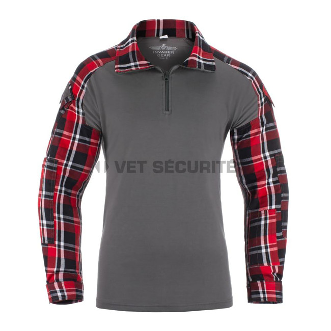 Flanel gevechtshemd Red - Invader Gear