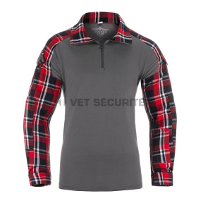 Chemise de combat en flanelle Red - Invader Gear