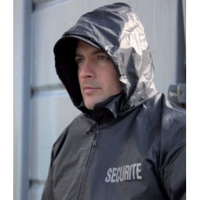 Sicherheits-Regenanzug Schwarz - CityGuard