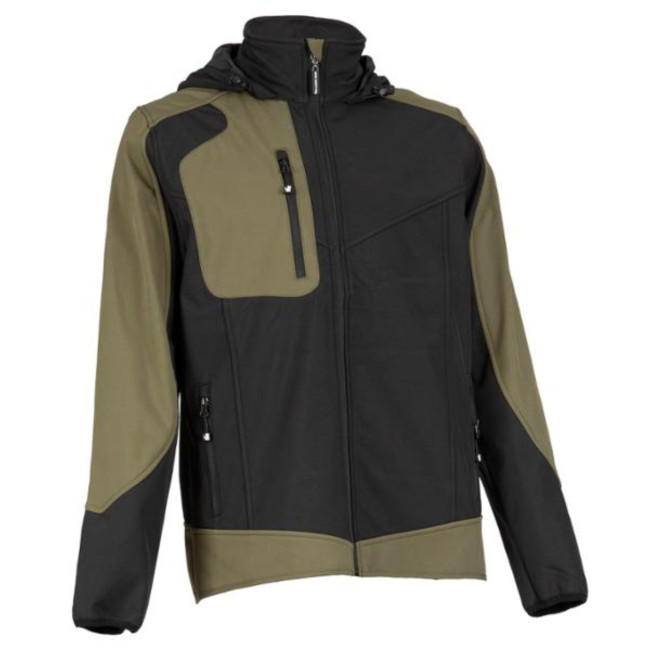 Arbeitsjacke Pecco Schwarz/Khaki - Nine Worths by North Ways