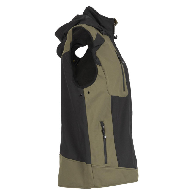 Gilet de travail sans manches Fabio Noir/Kaki - Nine Worths by North Ways
