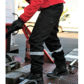 Action broek met retro-reflecterende band - Zwart - CityGuard