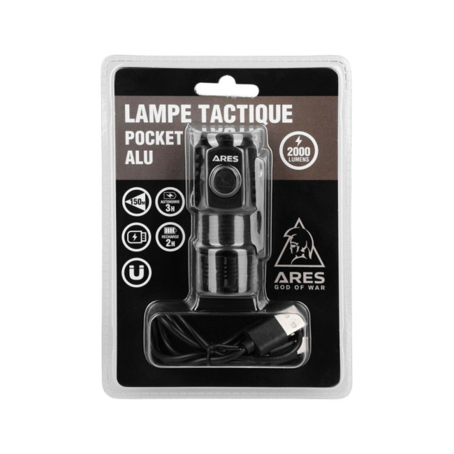 Lampe tactique Pocket Alu 2000 Lumens - Ares
