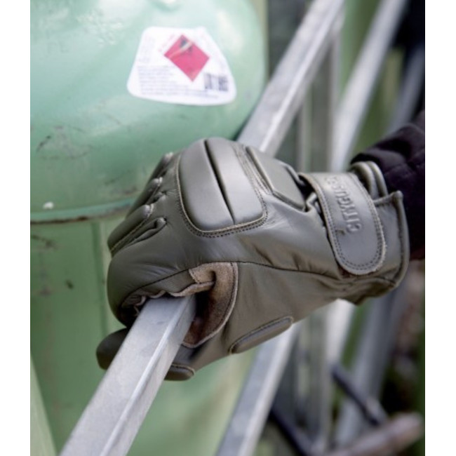 Interventiehandschoenen leer Kaki - CityGuard