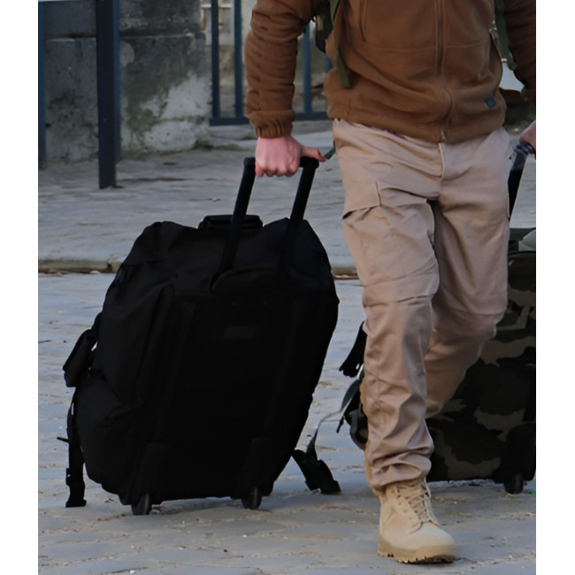 Sac opérationnel 110L à roulettes Noir - CityGuard