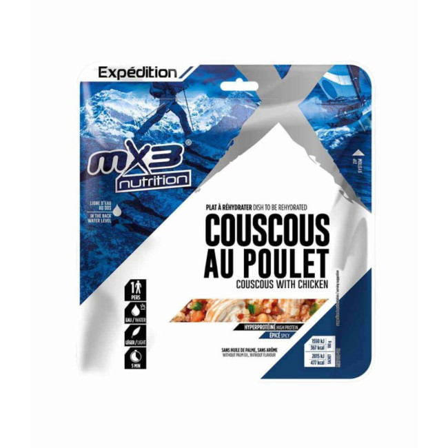 Plat - Couscous de poulet - MX3 Nutrition