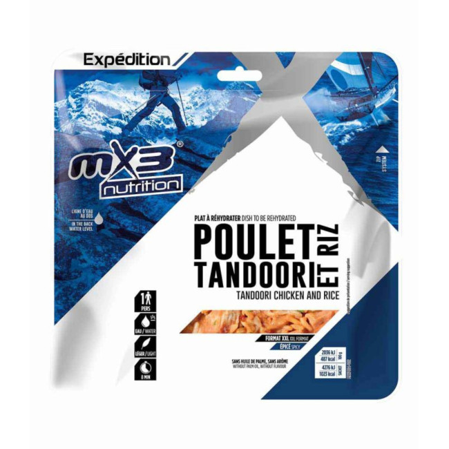 Plat XXL - Poulet tandoori & riz - MX3 Nutrition