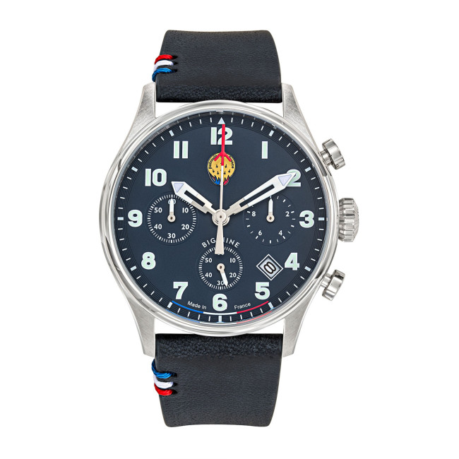 Coffret Montre édition spéciale BIG NINE bracelet nylon ou acier - Patrouille de France