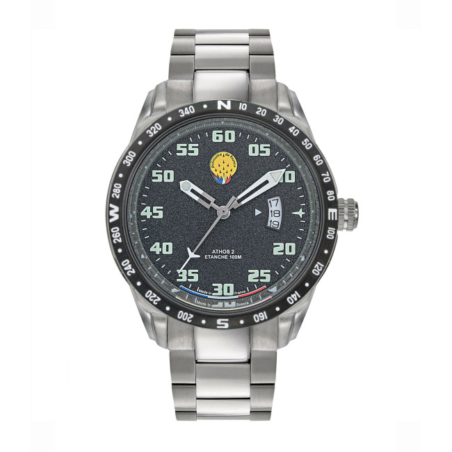 Zegarek ATHOS 2 metalowa bransoleta - Patrouille de France