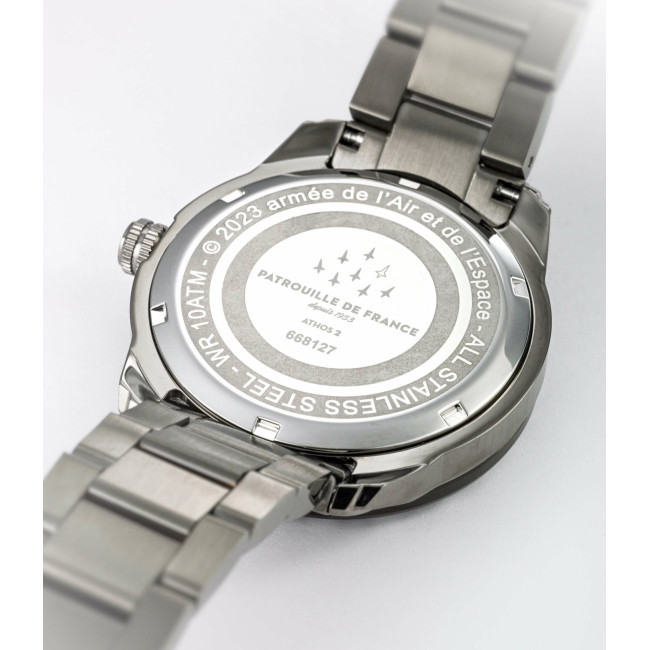 Horloge ATHOS 2 metalen armband - Patrouille de France