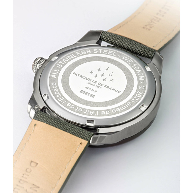 Montre ATHOS 2 bracelet nylon vert - Patrouille de France