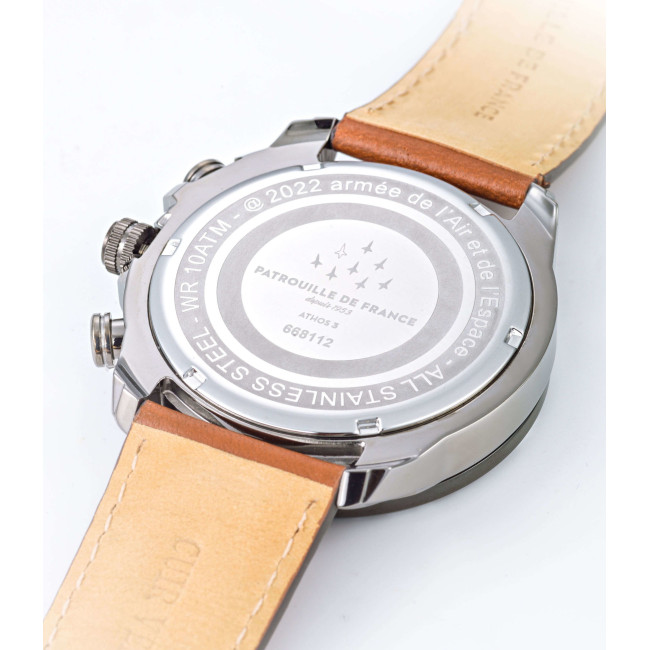 Horloge ATHOS 3 leren armband - Patrouille de France
