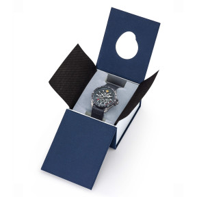Horloge ATHOS 5 zwarte leren armband - Patrouille de France