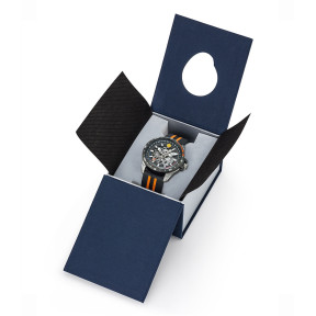Montre ATHOS 5 bracelet silicone noir/orange - Patrouille de France