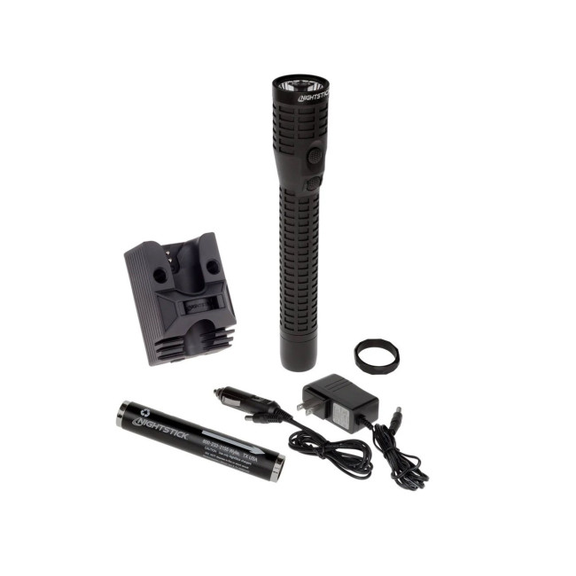 Lampe de poche double lumière en polymère noir - Nightstick