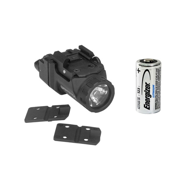 Lampe pour arme de poing compacte à rail court 650 lumens avec strobe 1 CR123 - Nightstick