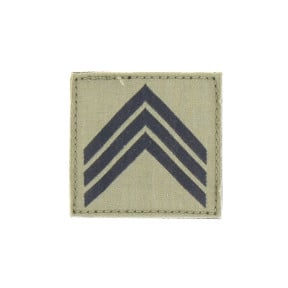 Galon de poitrine Tissu avec velcro Armée de Terre basse visibilité - Sergent-Chef