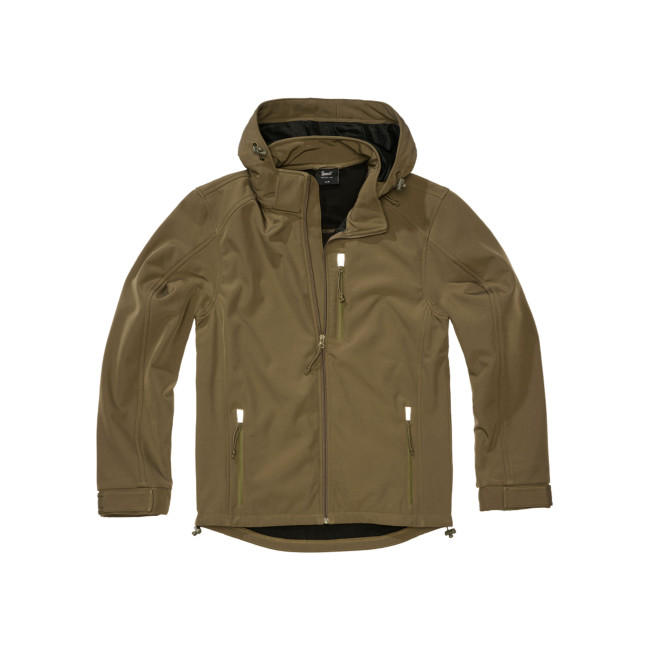Kurtka softshell Hurricane - Oliwkowo-zielona - Brandit