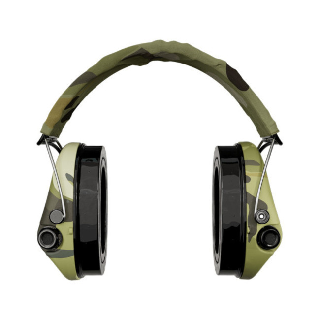 Hełm przeciwhałasowy Suprême Pro-X LED camo pałąk tkanina camo - MSA Sordin