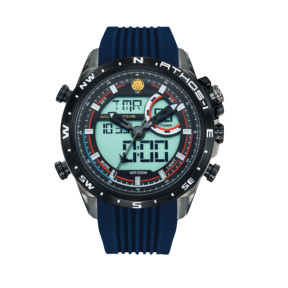 Herenhorloge chrono alarm ATHOS 1 marineblauw - Patrouille de France