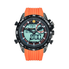 Heren chronograaf alarm horloge ATHOS 1 oranje - Patrouille de France