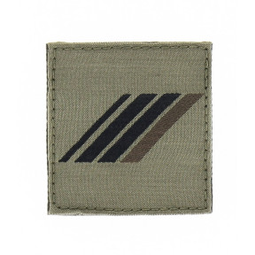 Galon de poitrine Tissu avec velcro Armée de Terre basse visibilité - Caporal-Chef 1ère Classe