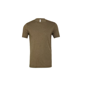 Unisex T-shirt z okrągłym dekoltem Triblend oliwkowy - BELLA&CANVAS