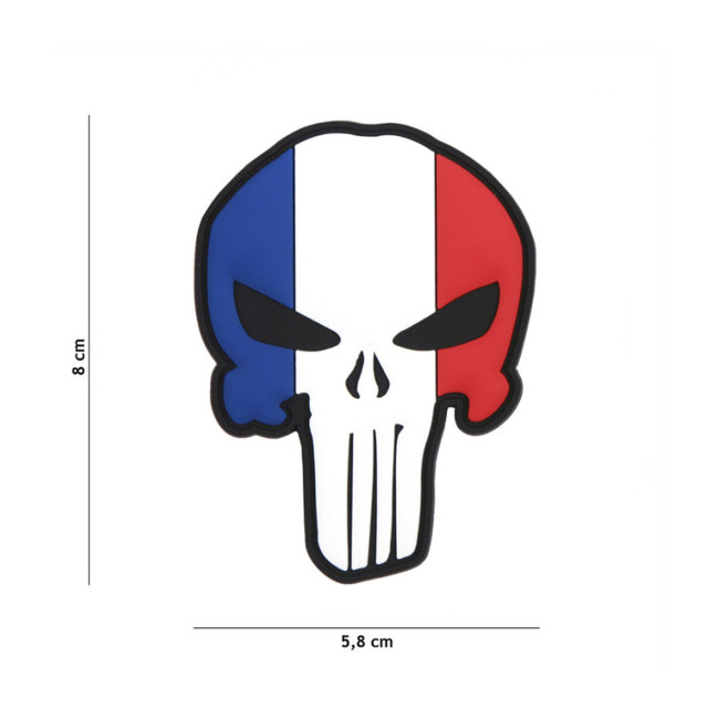 Franse Punisher patch in 3D PVC - 101 Inc