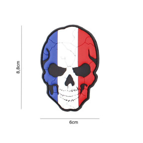 Patch teschio spaccato Francia in PVC 3D - 101 Inc