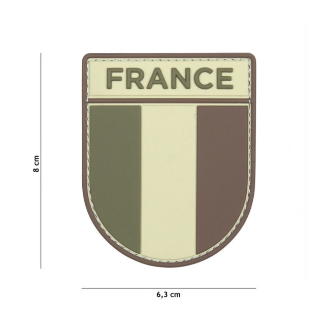 3D PVC Patch französische Armee - Multicam - 101 Inc