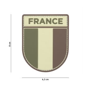 Patch armée française en 3D PVC - multicam - 101 Inc
