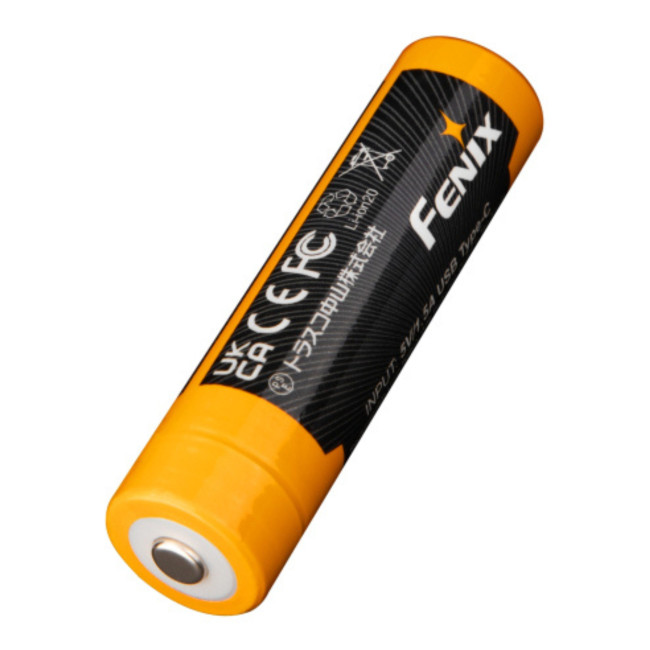 Bateria recarregável ARBL18-4000U (18 650Li-ion, 3,6V, 4 000 mAh) com porta USB tipo-C - Fenix