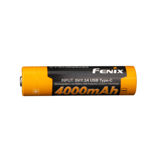 Batería recargable ARBL18-4000U (18 650Li-ion, 3,6V, 4 000 mAh) con puerto USB tipo-C - Fenix