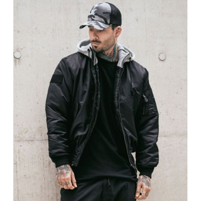 Veste à capuche MA1 gris/noir - Brandit