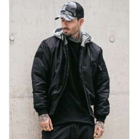 MA1 Kapuzenjacke grau/schwarz - Brandit