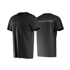 Schwarzes T-Shirt Private Sicherheit