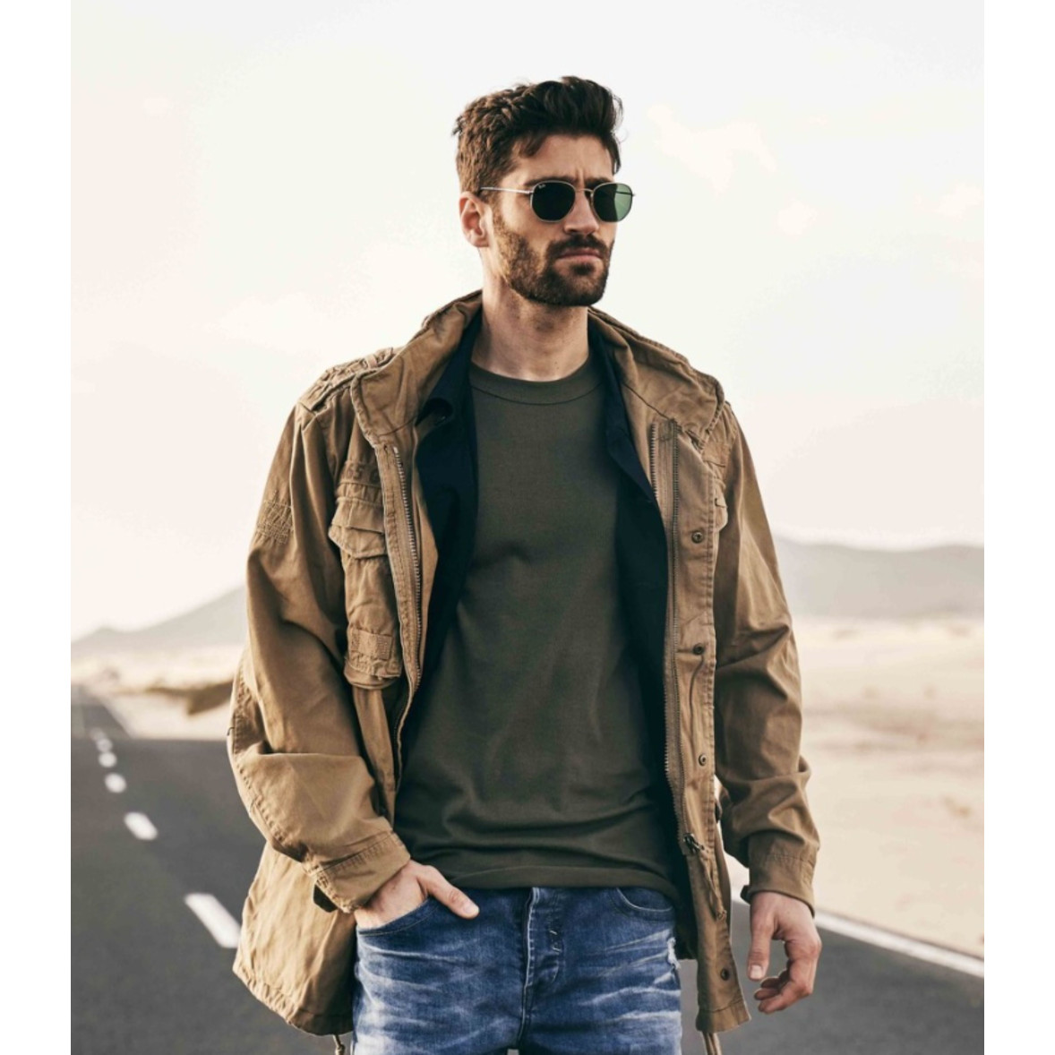 Giacca Militare M-65 Classic Oliv - Brandit - Foto 3