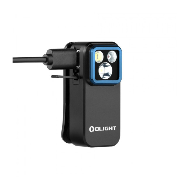 Lampada per gilet tattico con luce rossa (500 lumen) Oclip Pro - Nero - Olight