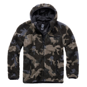 Veste polaire à capuche darkcamo - Brandit