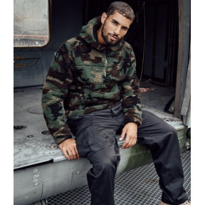 Veste polaire à capuche woodland - Brandit