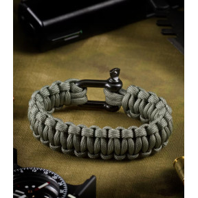 Schäkel-Armband Grau - Invader Gear