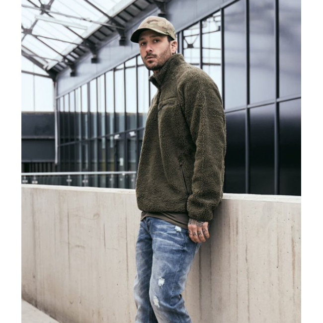 Sweat zip polaire olive - Brandit
