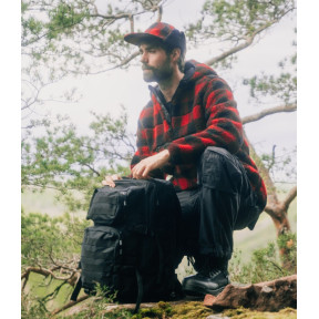Veste polaire à capuche rouge/noir - Brandit