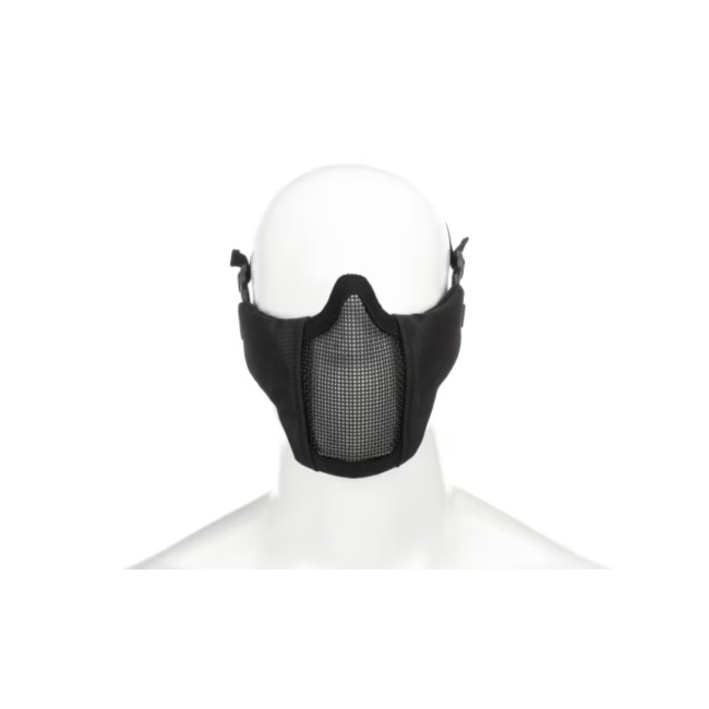 Stalowa półmaska twarzy Black - Invader Gear