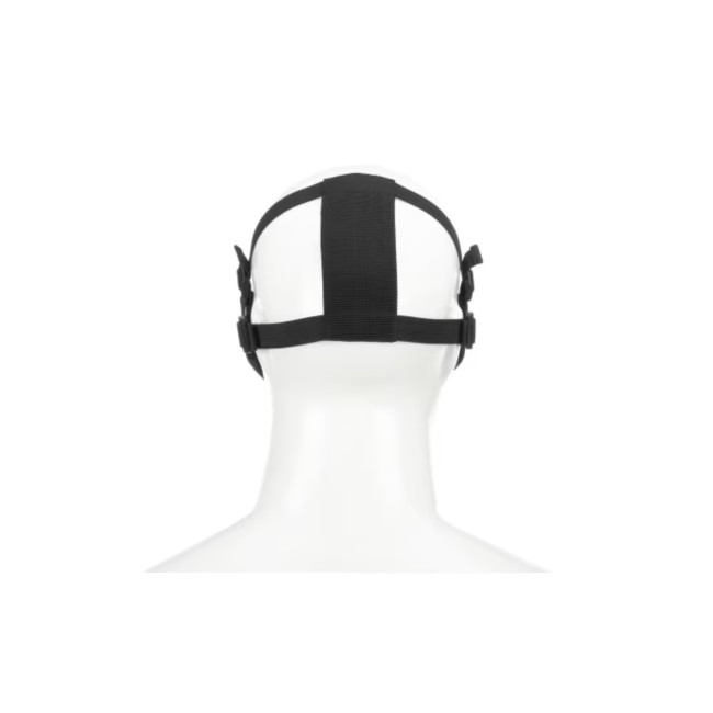 Demi-masque facial en acier Black - Invader Gear