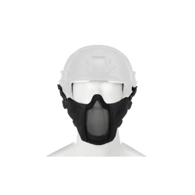 Demi-masque facial en acier MK II FAST Black - Invader Gear