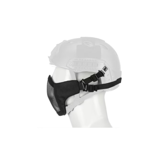 Stahl-Gesichtshalbmaske MK II FAST Schwarz - Invader Gear