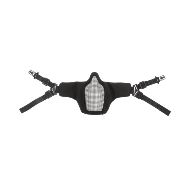 Demi-masque facial en acier MK II FAST Black - Invader Gear