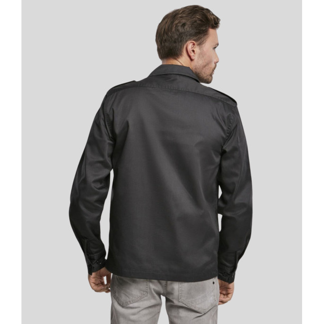Chemise US manches longues noir - Brandit