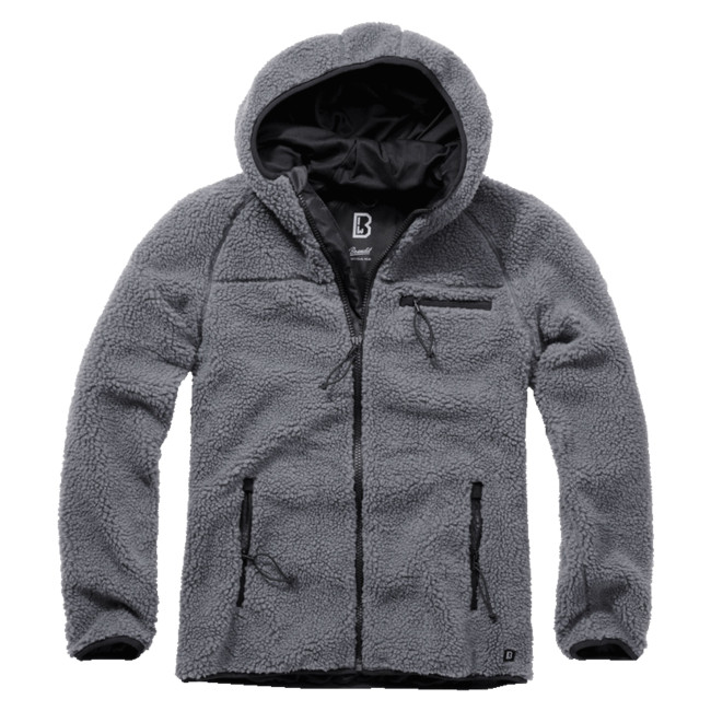 Veste polaire à capuche anthracite - Brandit